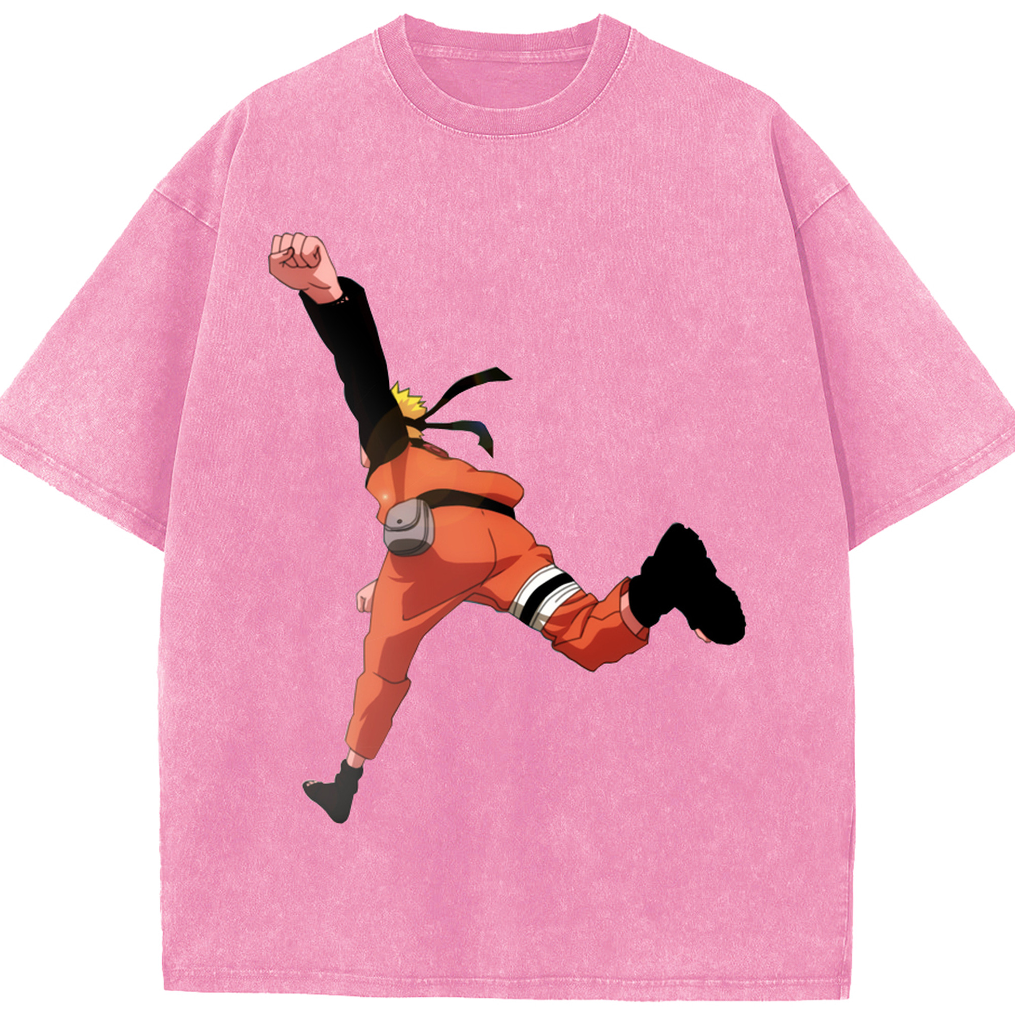 （画像用） NARUTO -ナルト- うずまき ナルト Uzumaki Naruto 綿100% ヴィンテージ風 半袖Tシャツ（フロントプリント）